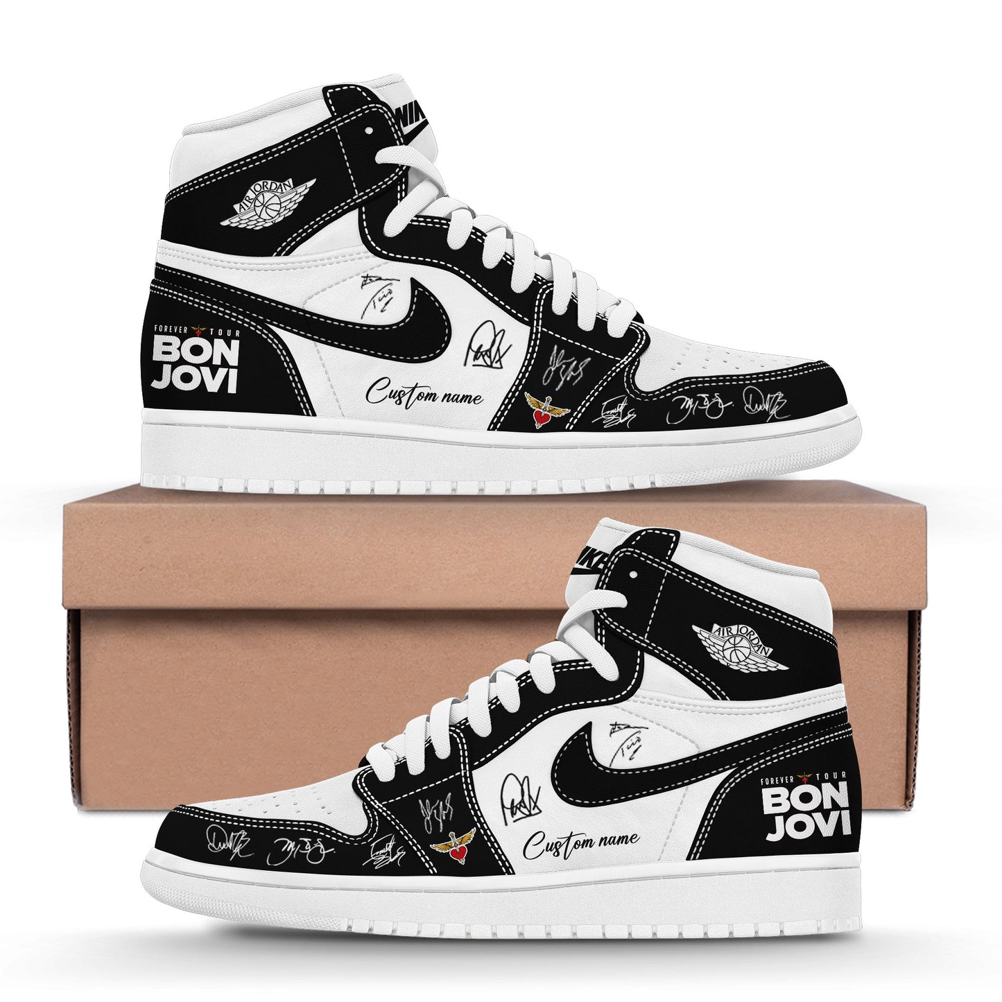 Bon Jovi Forever Tour ’26 Custom Name AJ1 v2