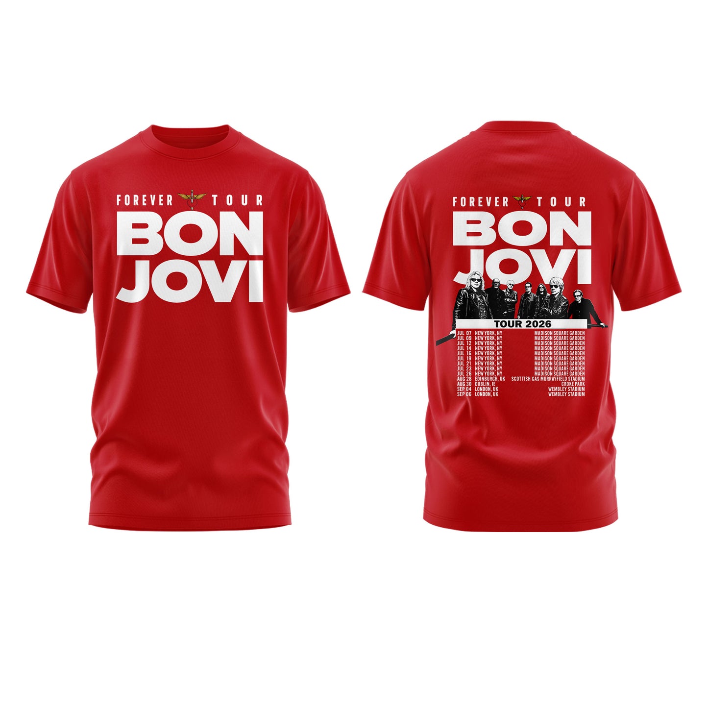 Bon Jovi Forever Tour ’26 Tshirt v5
