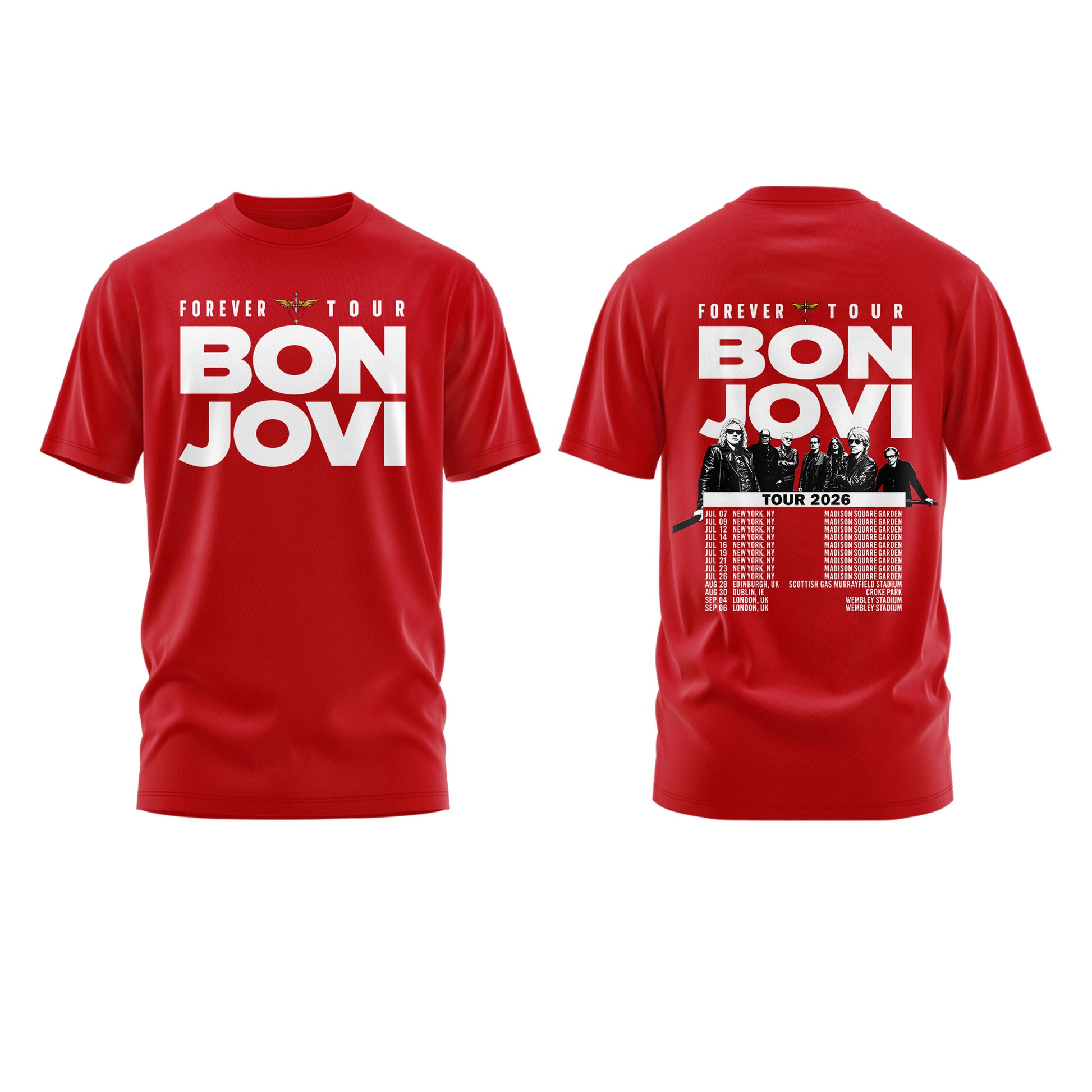 Bon Jovi Forever Tour ’26 Tshirt v5