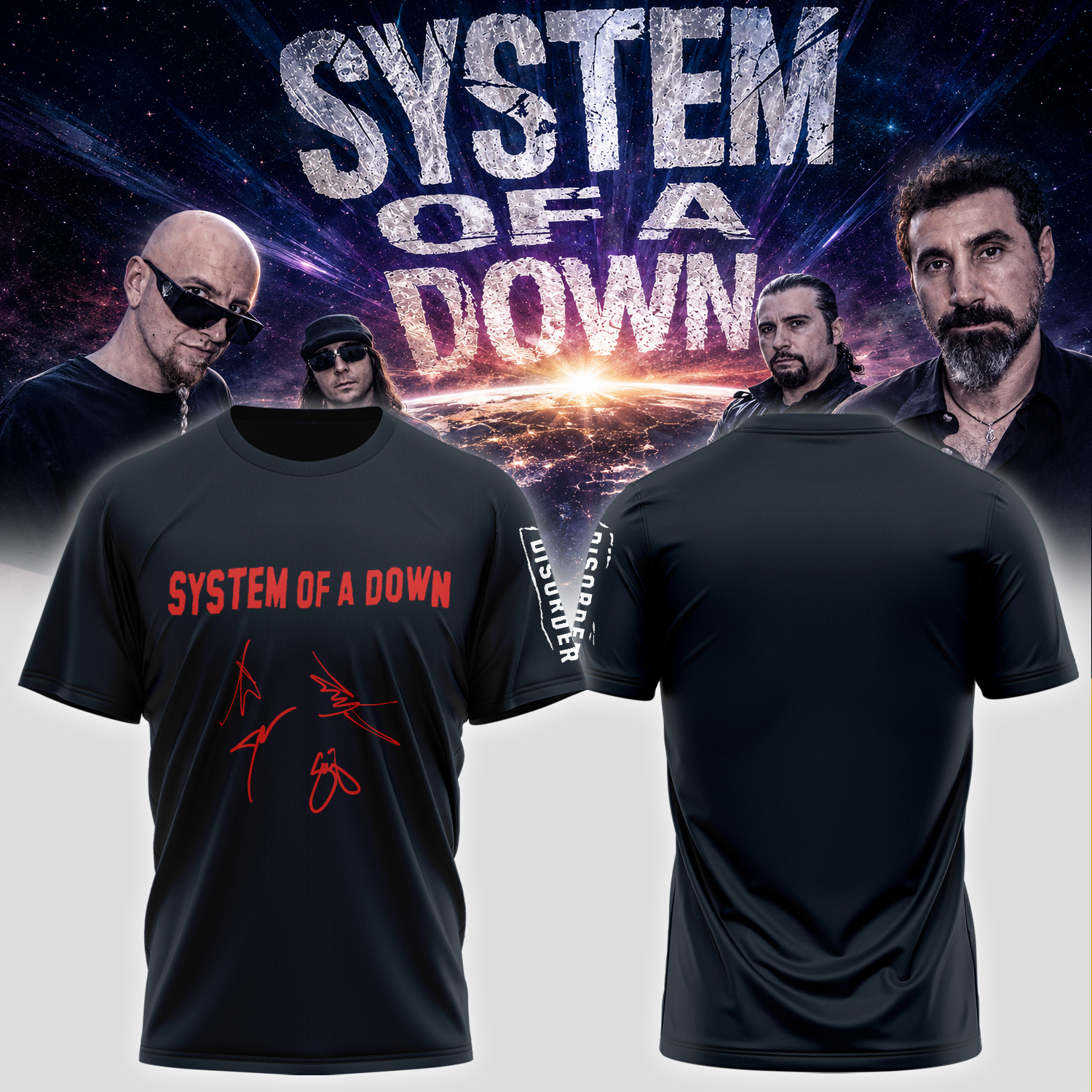 System of a Down “Europe / UK Stadium Tour 2026” - Tshirt