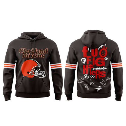 .              Foo Fighters TAKE COVER TOUR 2026 x Cleveland Browns Hoodie V4
