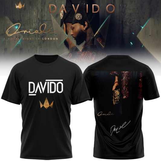 .Davido "A Royal Night In London" 2026 Limited Edition Signature – Shirt