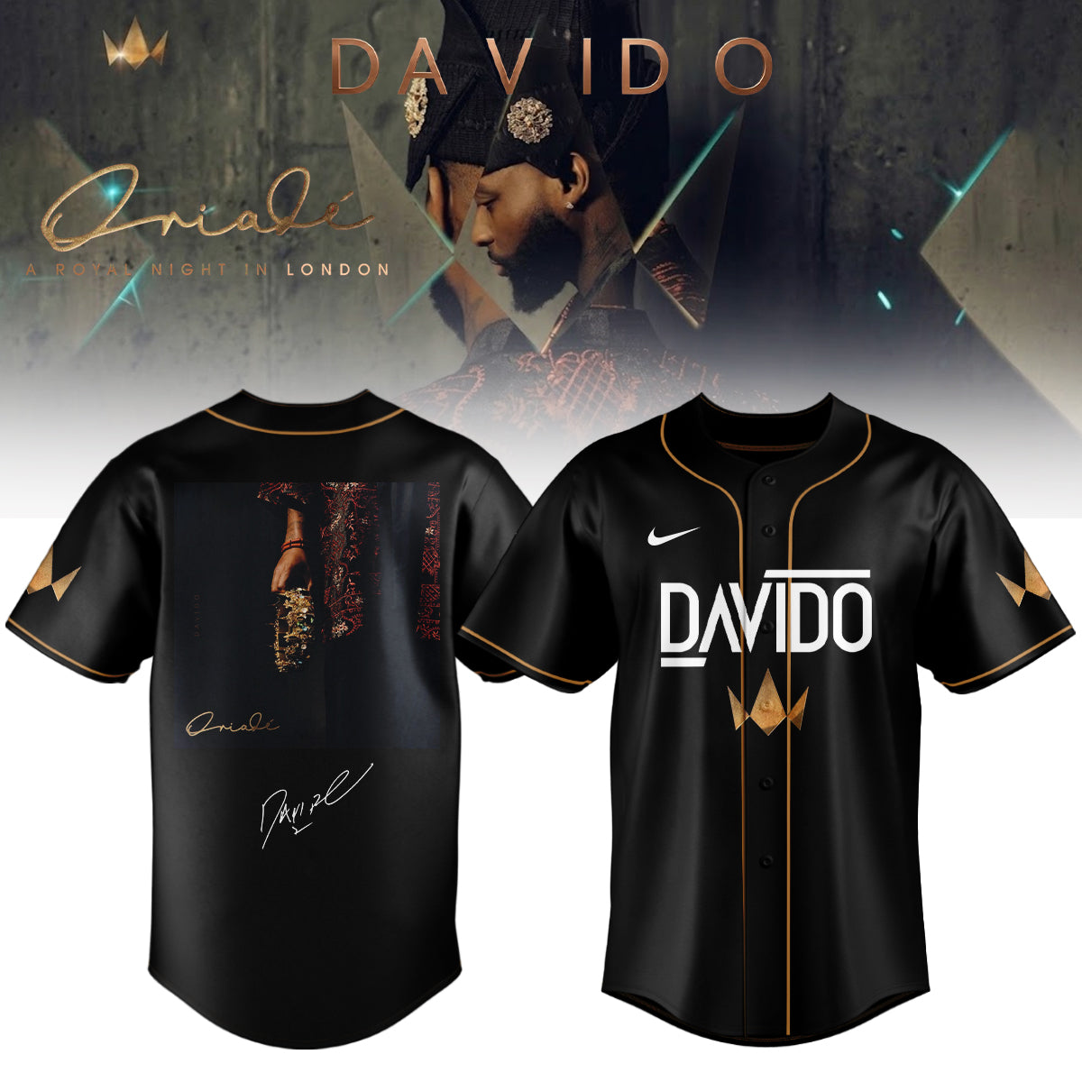 ,,,,Davido "A Royal Night In London" 2026 Limited Edition Signature – Jersey