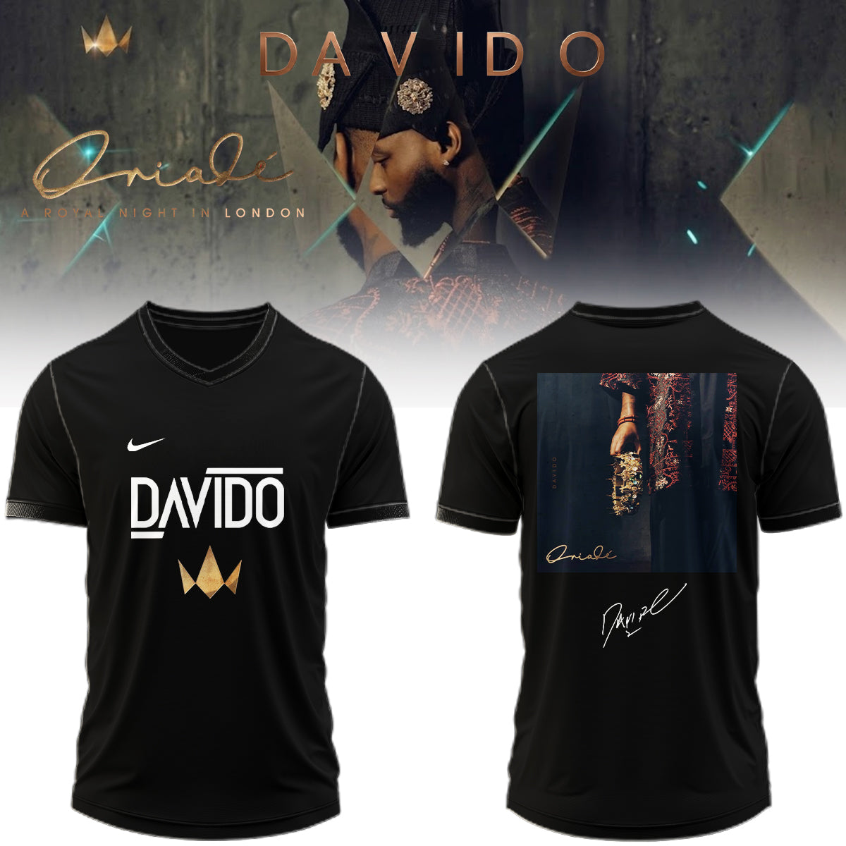 ,,,Davido "A Royal Night In London" 2026 Limited Edition Signature – Jersey