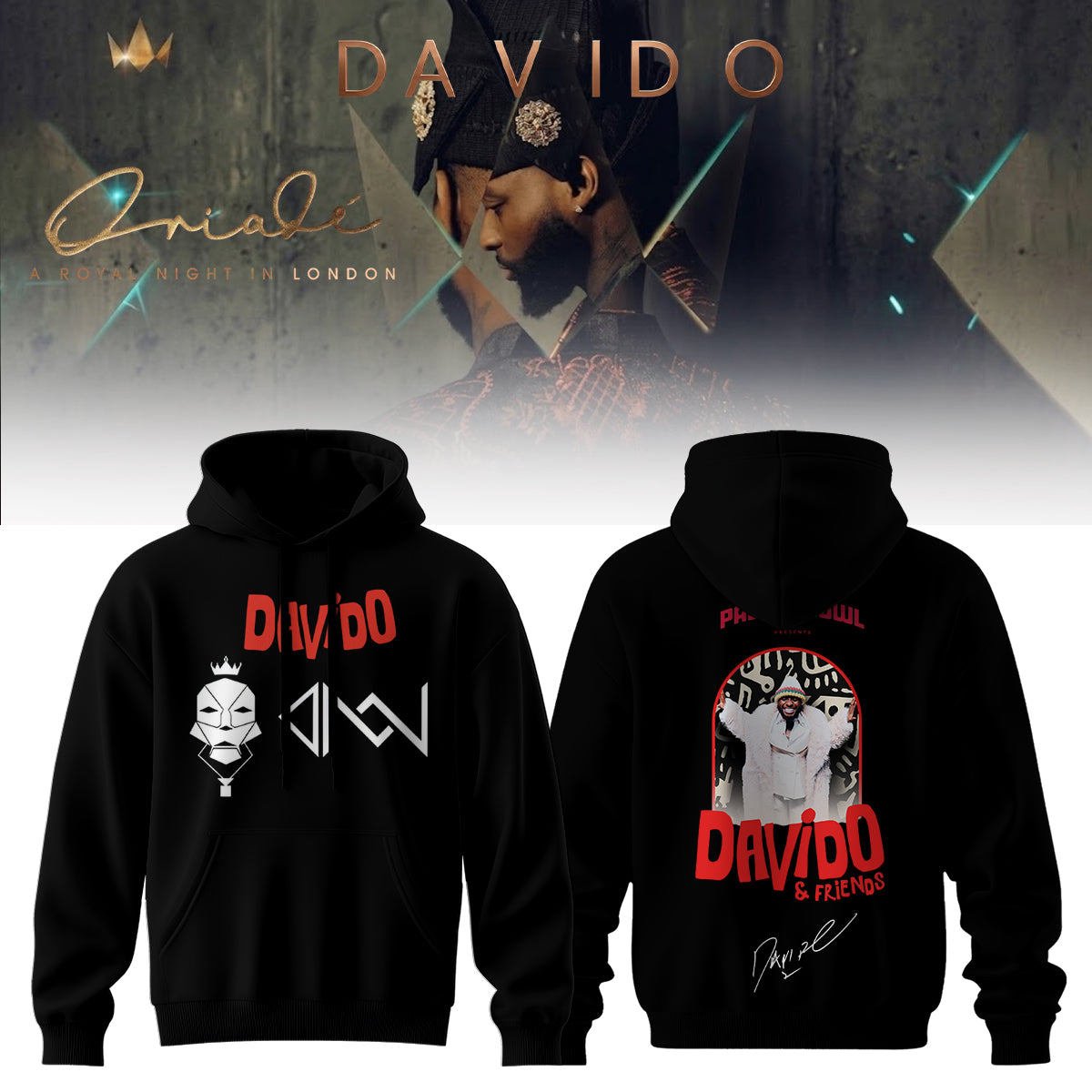 _Davido "A Royal Night In London" 2026 Limited Edition Signature – Hoodie