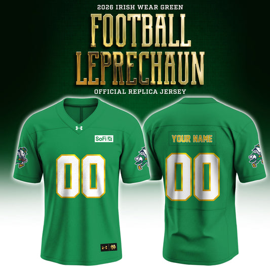 _ Notre Dame 2026 Irish Wear Green Game Jersey