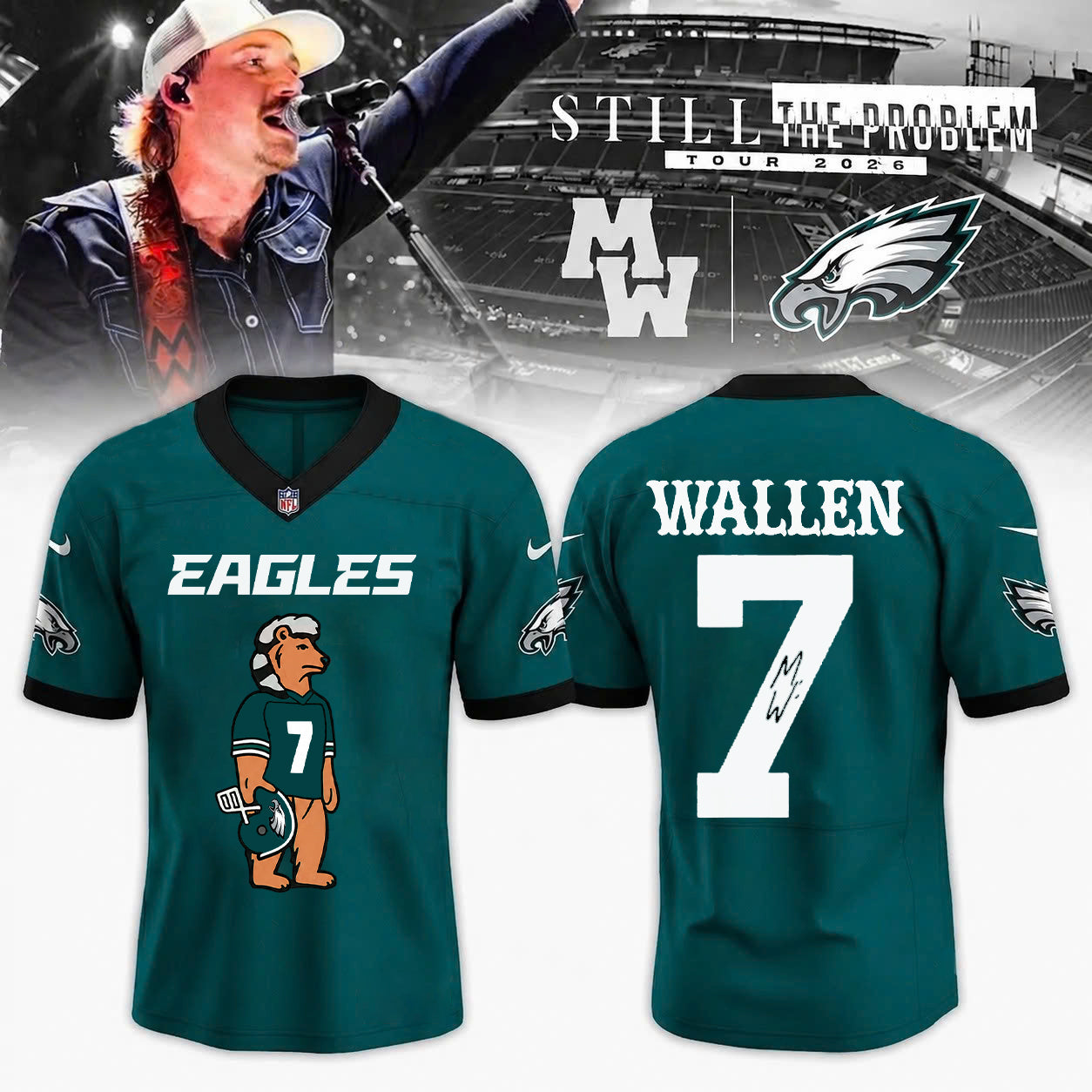 Limited Edition Still The Problem Tour 2026 At Lincoln Financial Field Stadium Jersey HP26072801J10