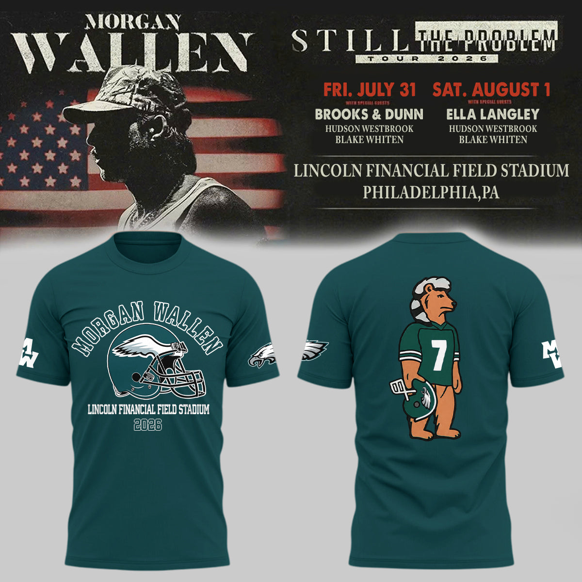 Limited Edition Still The Problem Tour 2026 At Lincoln Financial Field Stadium T-Shirts HP26072801T13