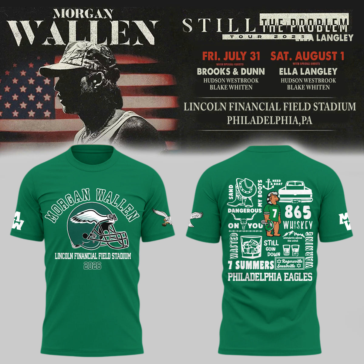 Limited Edition Still The Problem Tour 2026 At Lincoln Financial Field Stadium T-Shirts HP26072801T5