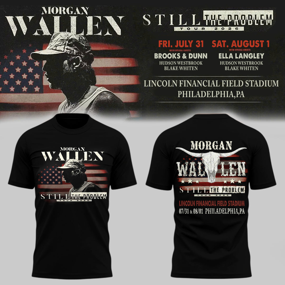 Limited Edition Still The Problem Tour 2026 At Lincoln Financial Field Stadium T-Shirts HP26072801T8