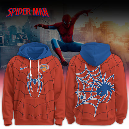 ,   NBA Knicks x Spider Man 2026 Edition Custom Hoodie for Fans V2