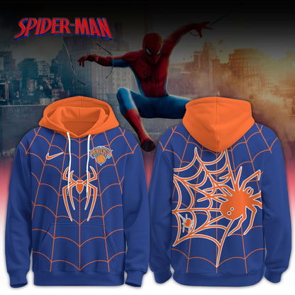 ,   NBA Knicks x Spider Man 2026 Edition Custom Hoodie for Fans