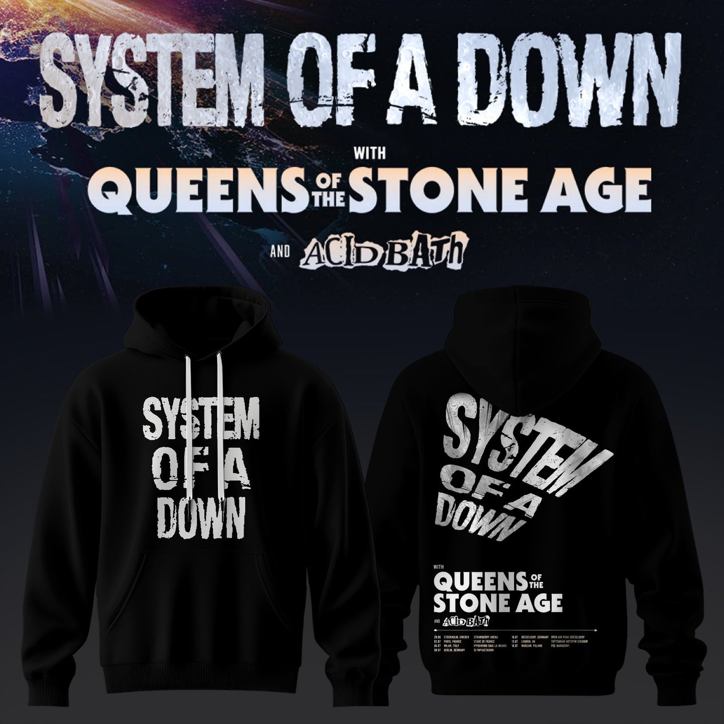 S.O.A.D -  UK &amp; EU Tour 2026 Limited Hoodie
