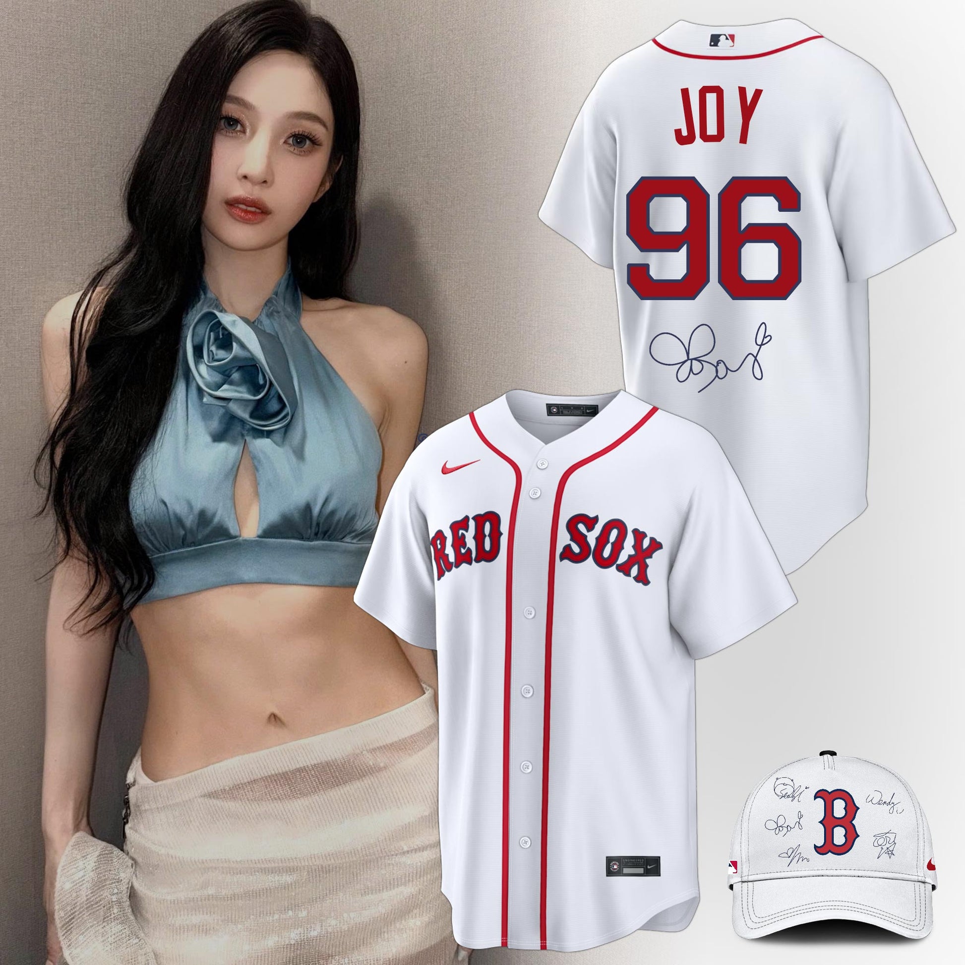 BOS Special Red Velvet "Joy" Limited Edition Baseball Jersey