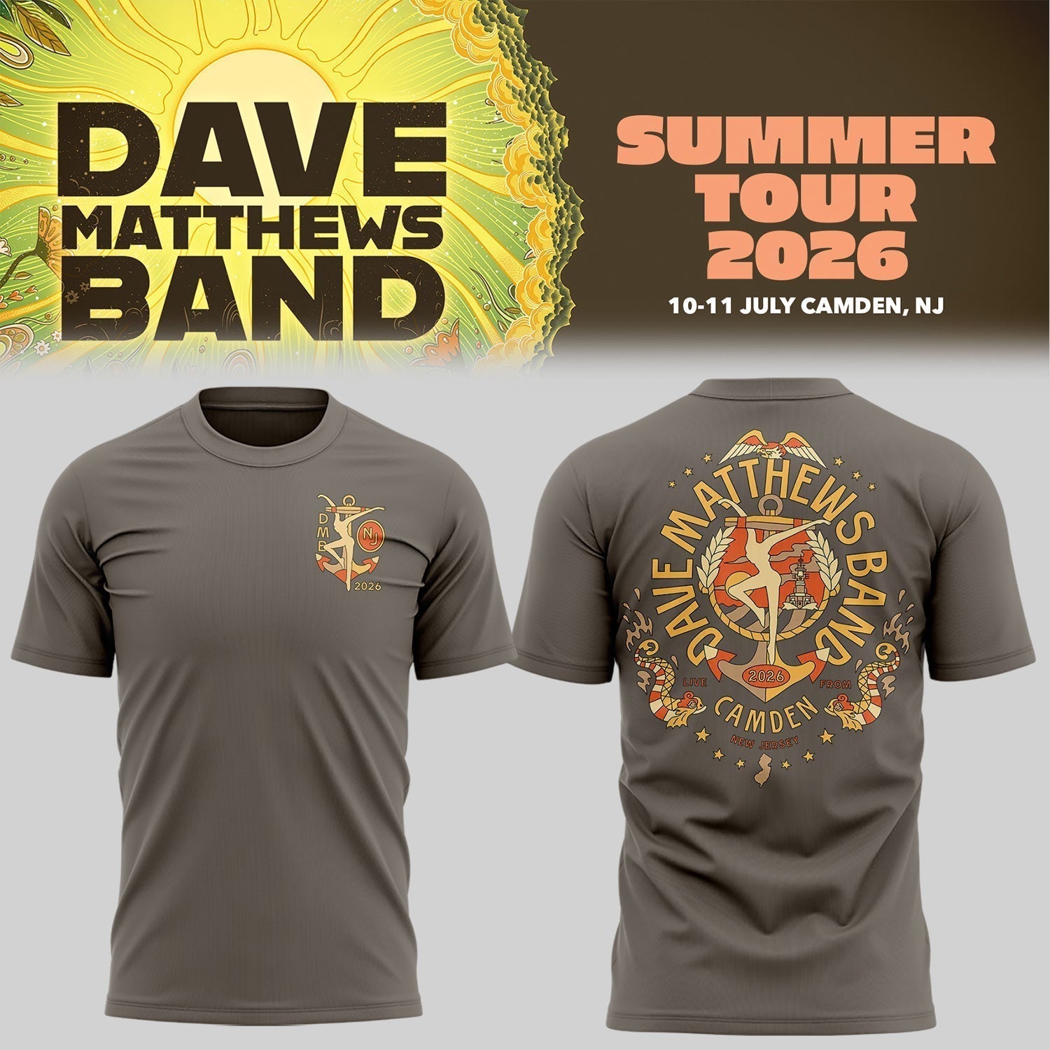 Limited Edition Summer Tour 2026 At Camden,NJ Shirt