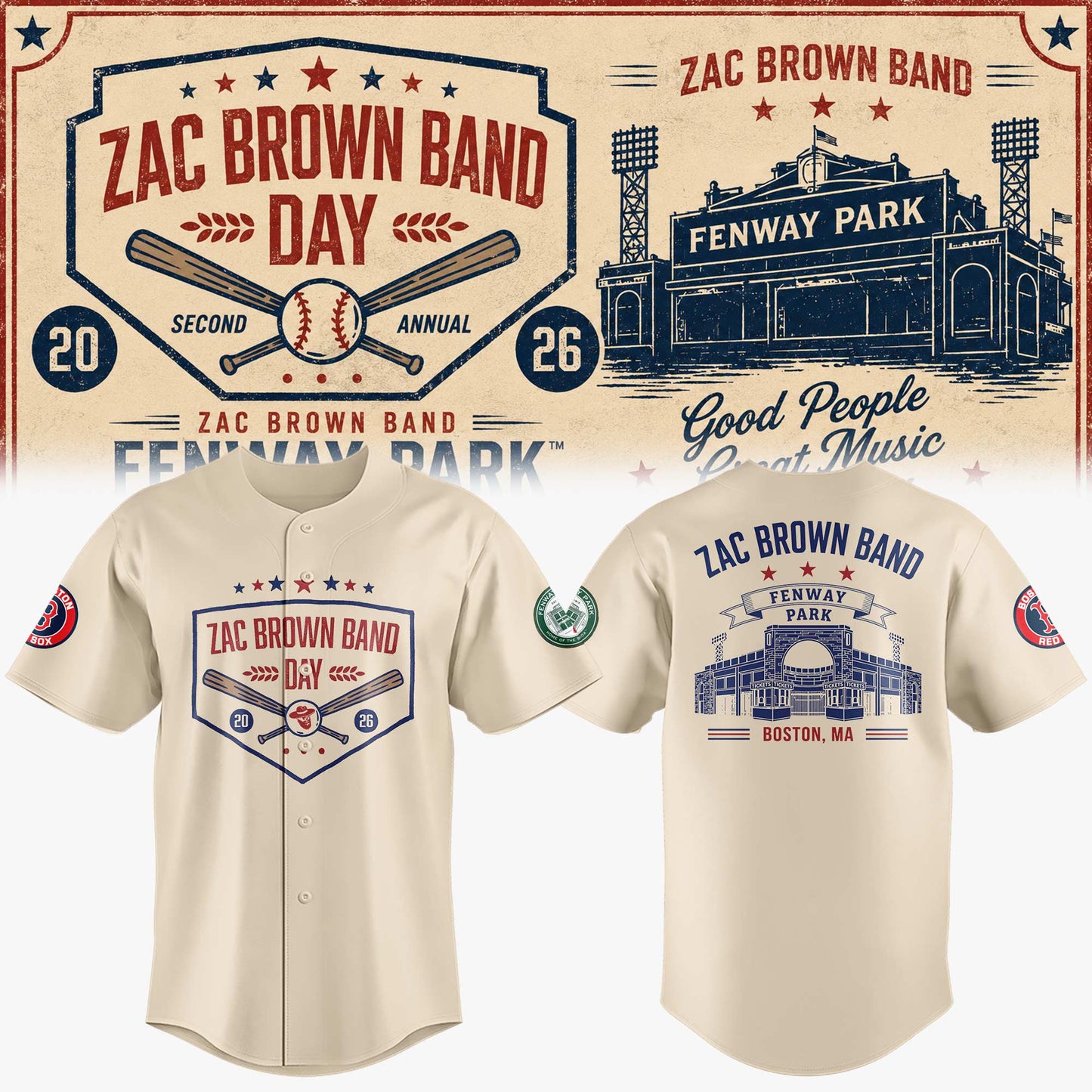 Limited Edition ZBB Day at Fenway Park Jersey