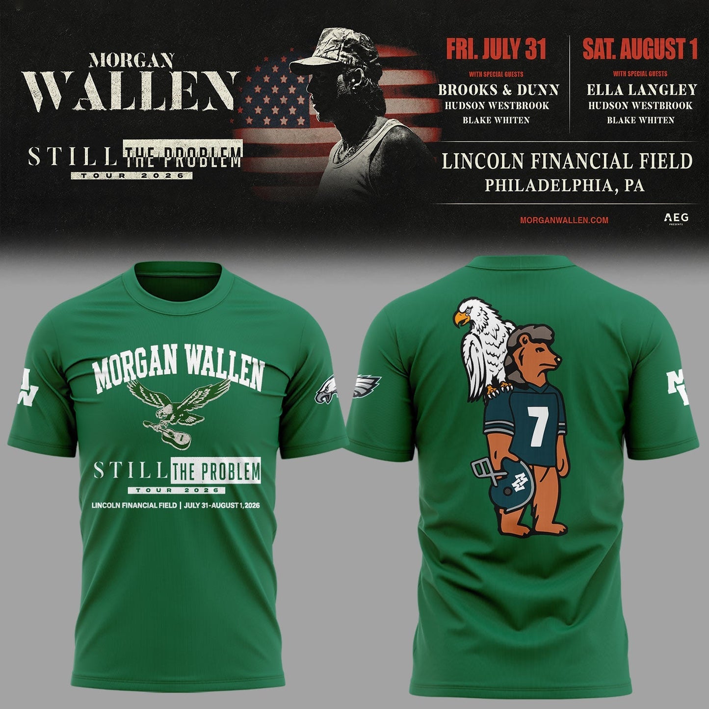 Limited Edition Still The Problem Tour 2026 At Lincoln Financial Field Shirt