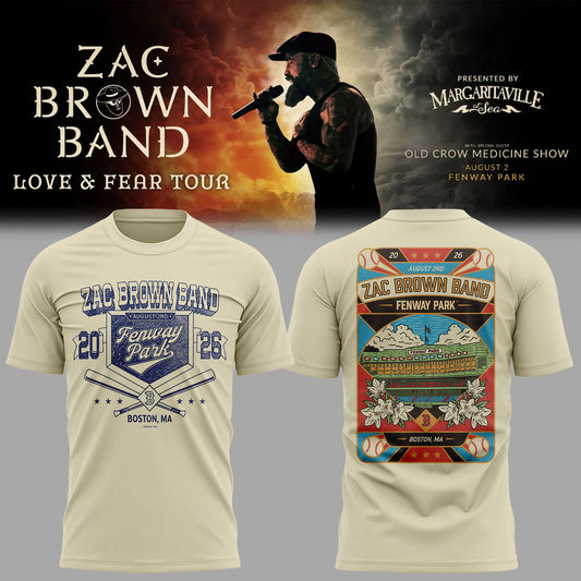 Limited Edition Love &amp; Fear Tour in Fenway Park Shirt-KC08052604