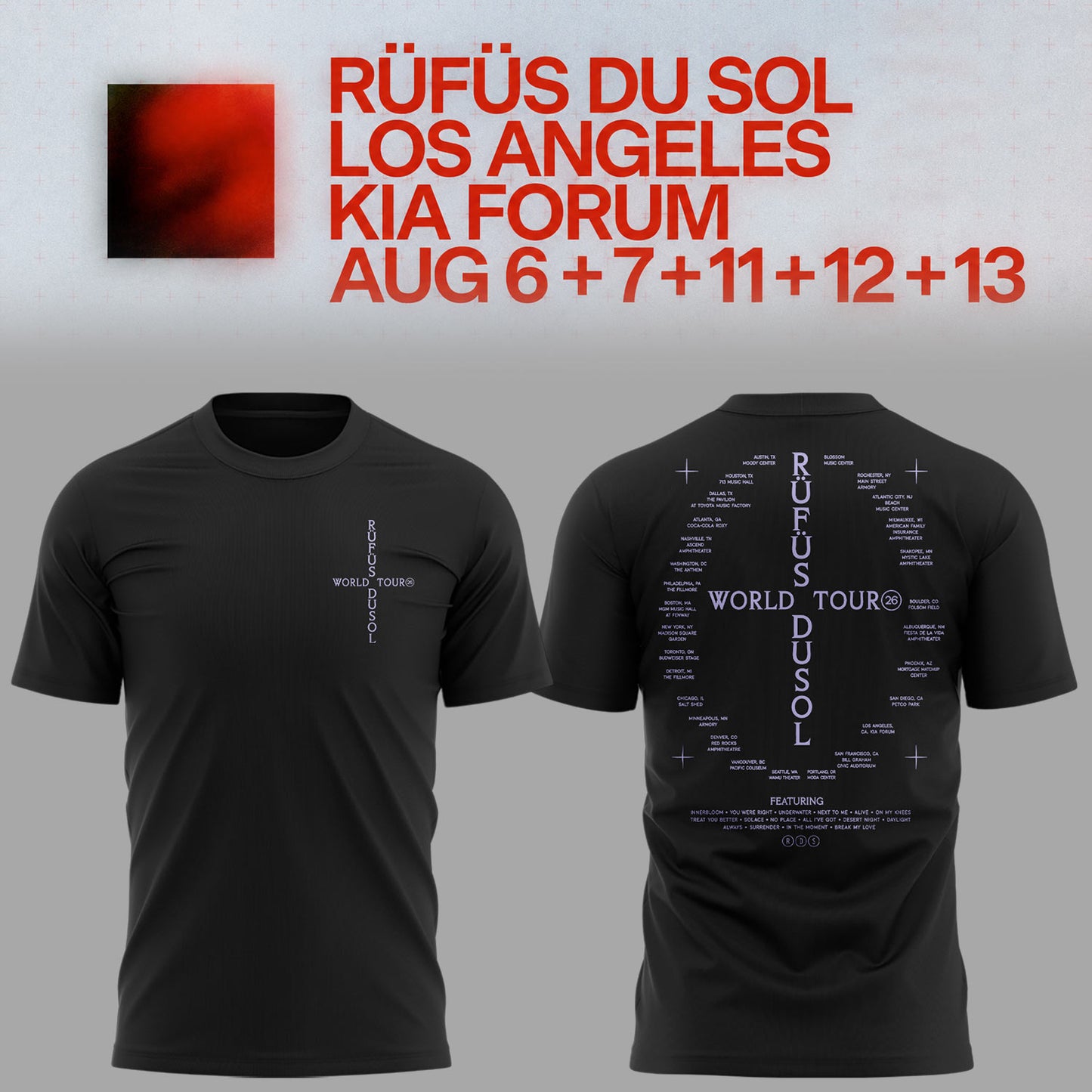 Limited Edition North America 2026 Tour Shirt-KC08112605