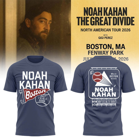 Limited Editon The Great Divide Tour At Fenway Park Boston Tshirt
