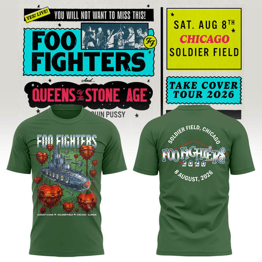 FF 🎸🎤 “Take Cover Tour 2026” in Chicago,IL TShirt