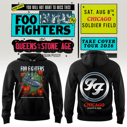 FF 🎸🎤 “Take Cover Tour 2026” in Chicago,IL Hoodie