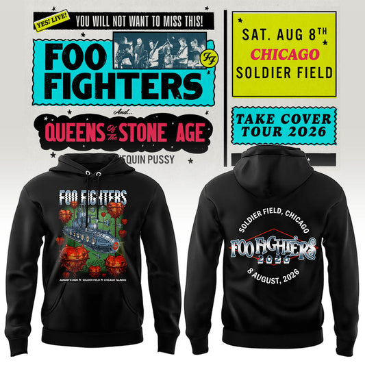 FF 🎸🎤 “Take Cover Tour 2026” in Chicago,IL Hoodie