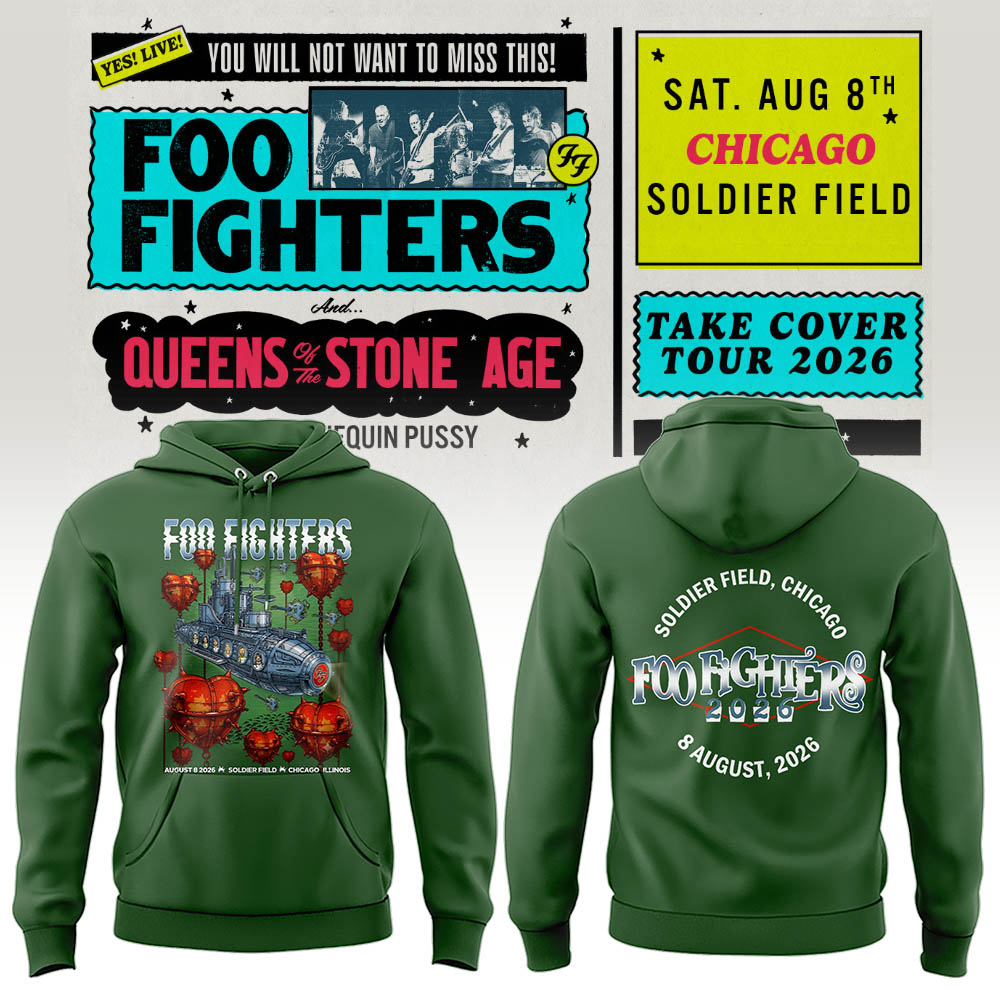 FF 🎸🎤 “Take Cover Tour 2026” in Chicago,IL Hoodie