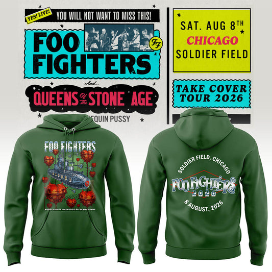 FF 🎸🎤 “Take Cover Tour 2026” in Chicago,IL Hoodie