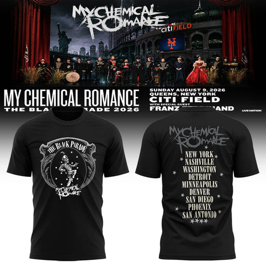 Limited Edition MCR Long Live The Black Parade Tour US 2026 Tshirt