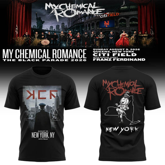 Limited Edition MCR Long Live The Black Parade Tour US 2026 x New York Tshirt