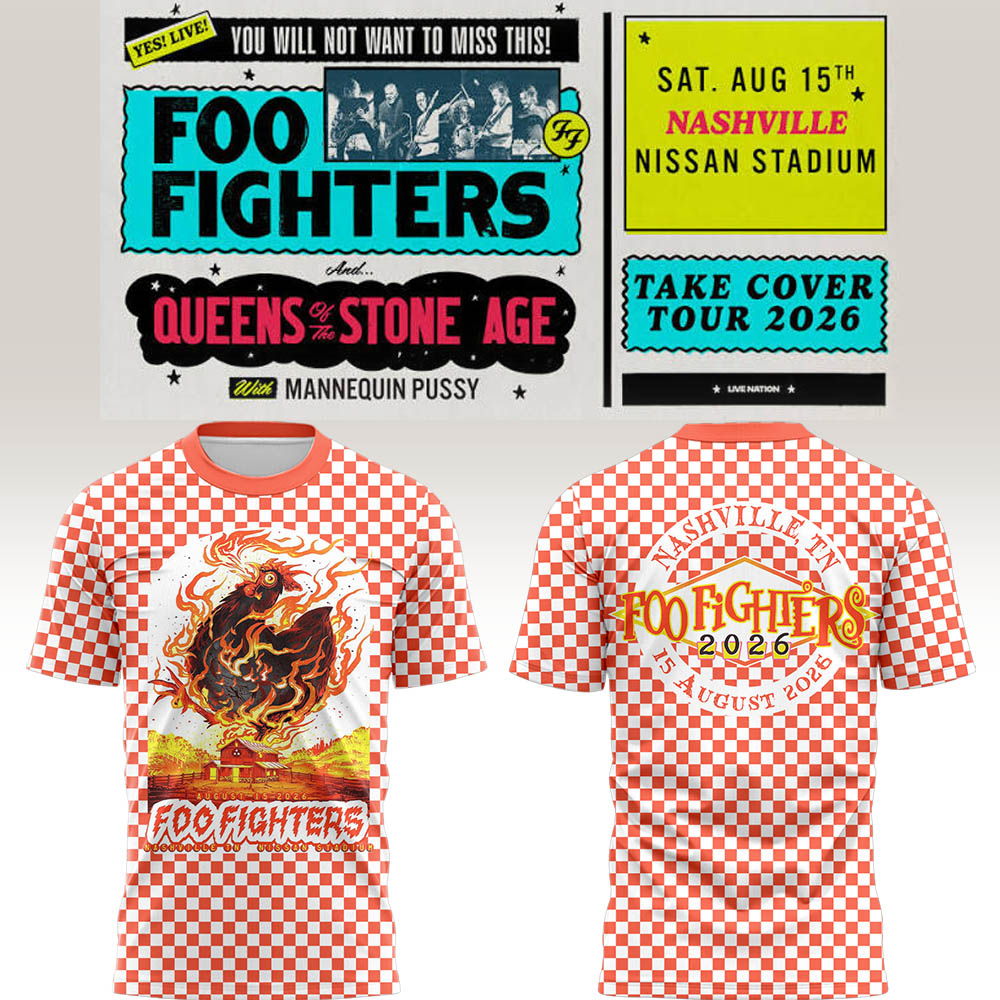 FF 🎸🎤 "Take Cover Tour 2026" in Nashville,TN TShirt-LL260816002