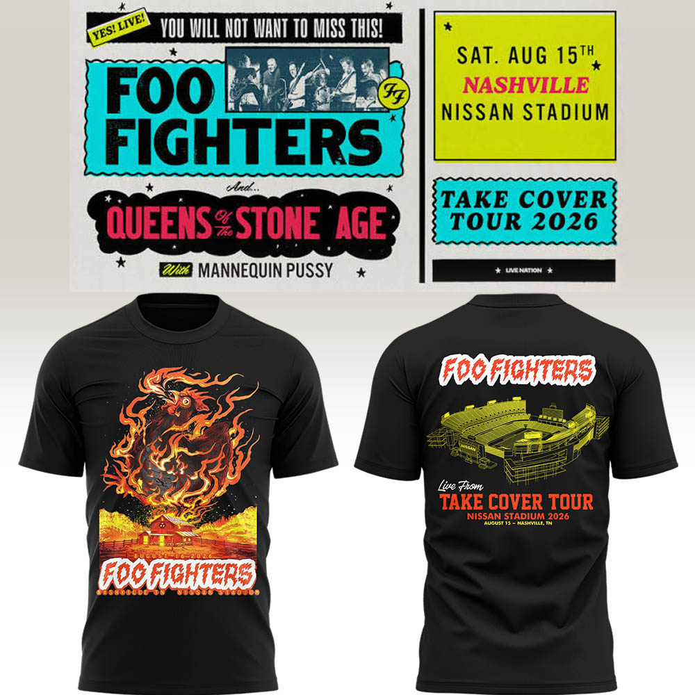 FF 🎸🎤 "Take Cover Tour 2026" in Nashville,TN TShirt-LL260816005