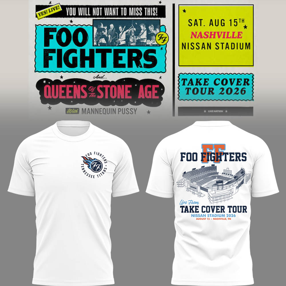 FF 🎸🎤 "Take Cover Tour 2026" in Nashville,TN TShirt-LL260816006