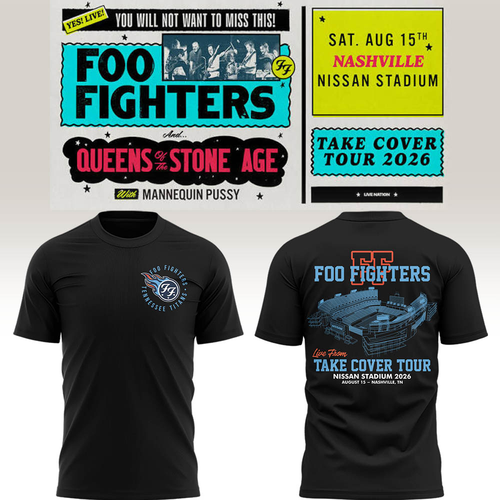 FF 🎸🎤 "Take Cover Tour 2026" in Nashville,TN TShirt-LL260816007