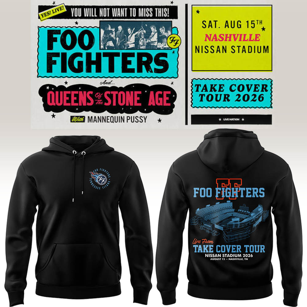 FF 🎸🎤 "Take Cover Tour 2026" in Nashville,TN Hoodie-LL260816008
