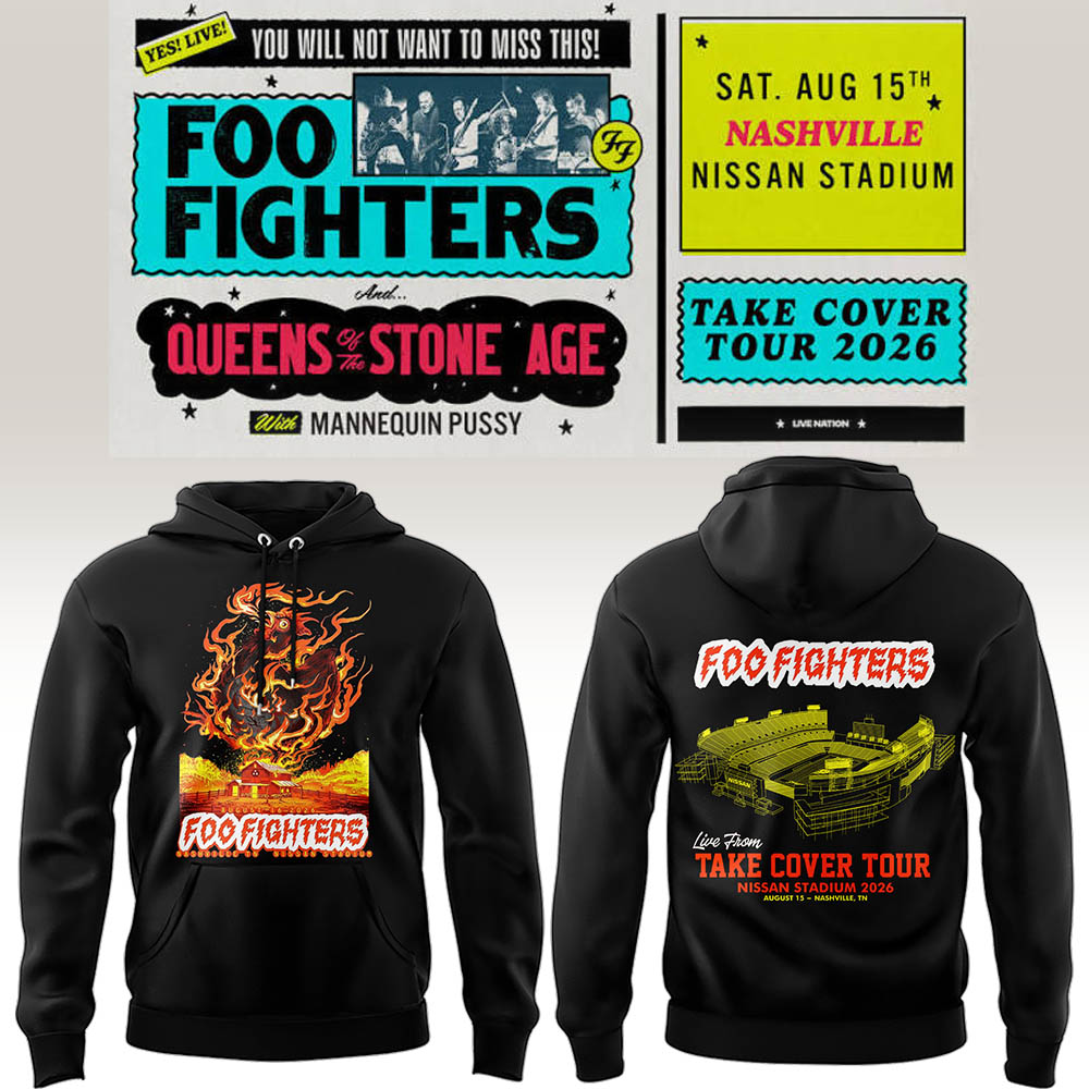 FF 🎸🎤 "Take Cover Tour 2026" in Nashville,TN Hoodie-LL260816010