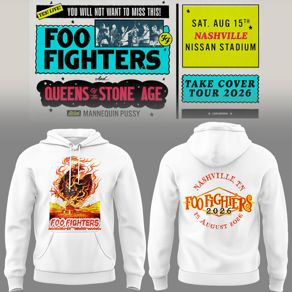 FF 🎸🎤 "Take Cover Tour 2026" in Nashville,TN Hoodie-LL260816012