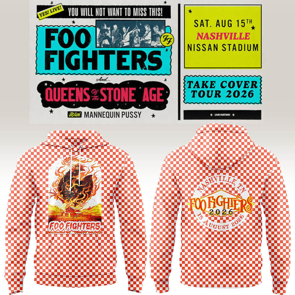 FF 🎸🎤 "Take Cover Tour 2026" in Nashville,TN Hoodie-LL260816013