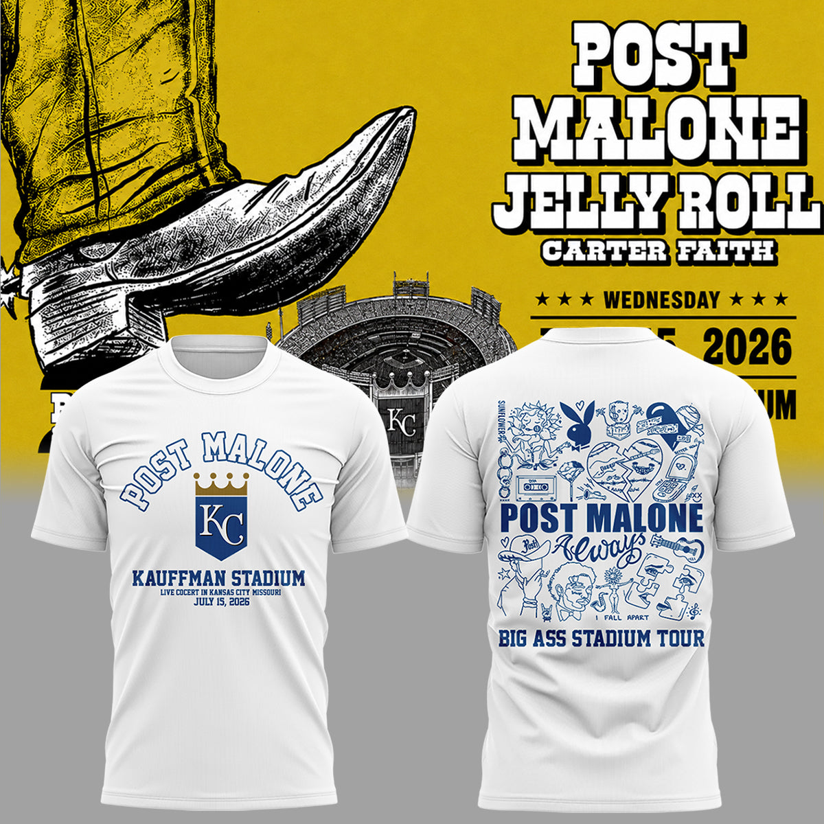 Limited Edition Big Ass Stadium Tour At Kauffman Stadium Shirt