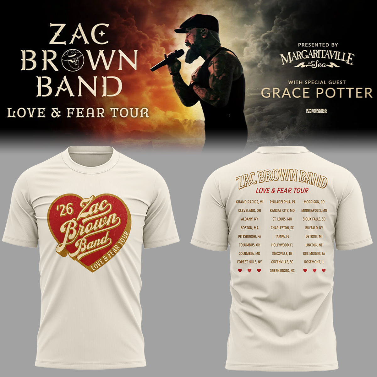 Limited Edition Love & Fear Tour Shirt