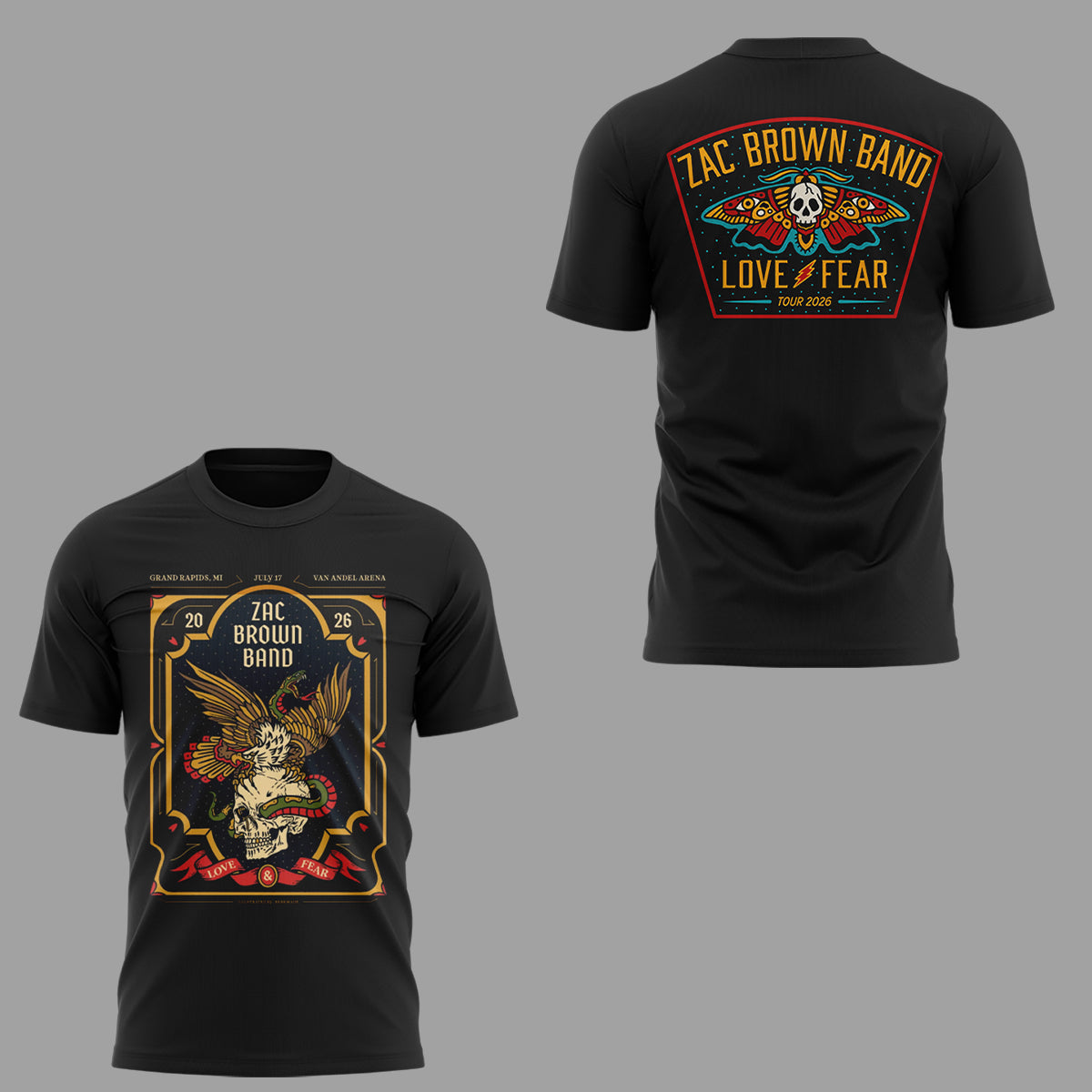 Limited Edition Love & Fear Tour in Grand Rapids,MI Shirt