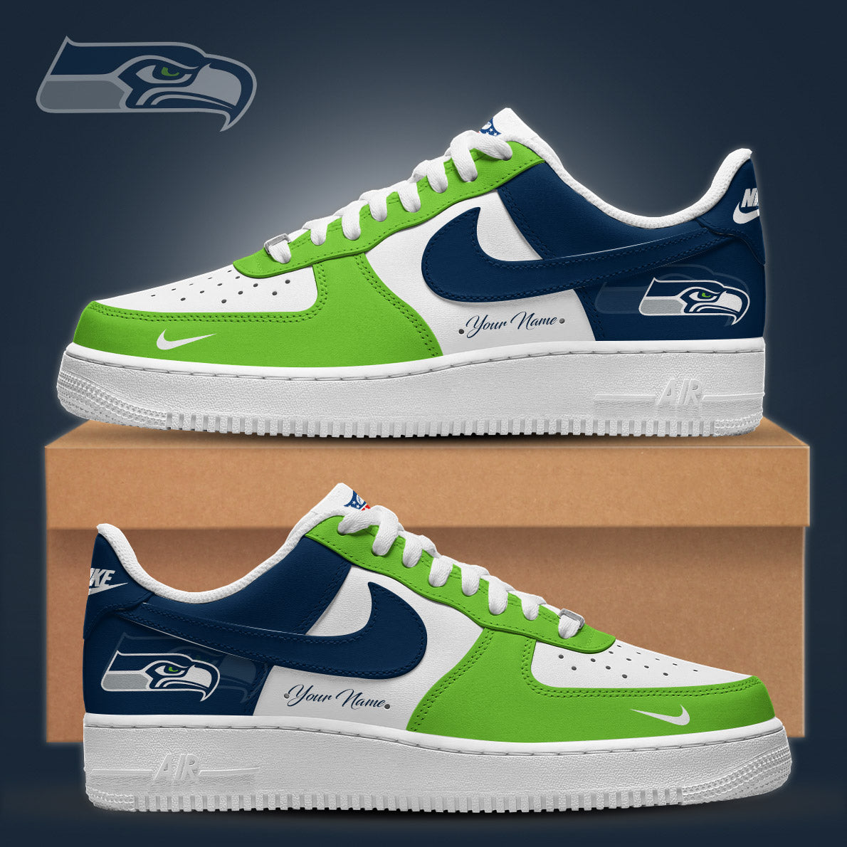 Limited Edition Seahawks 2026 New AF1 Sneakers
