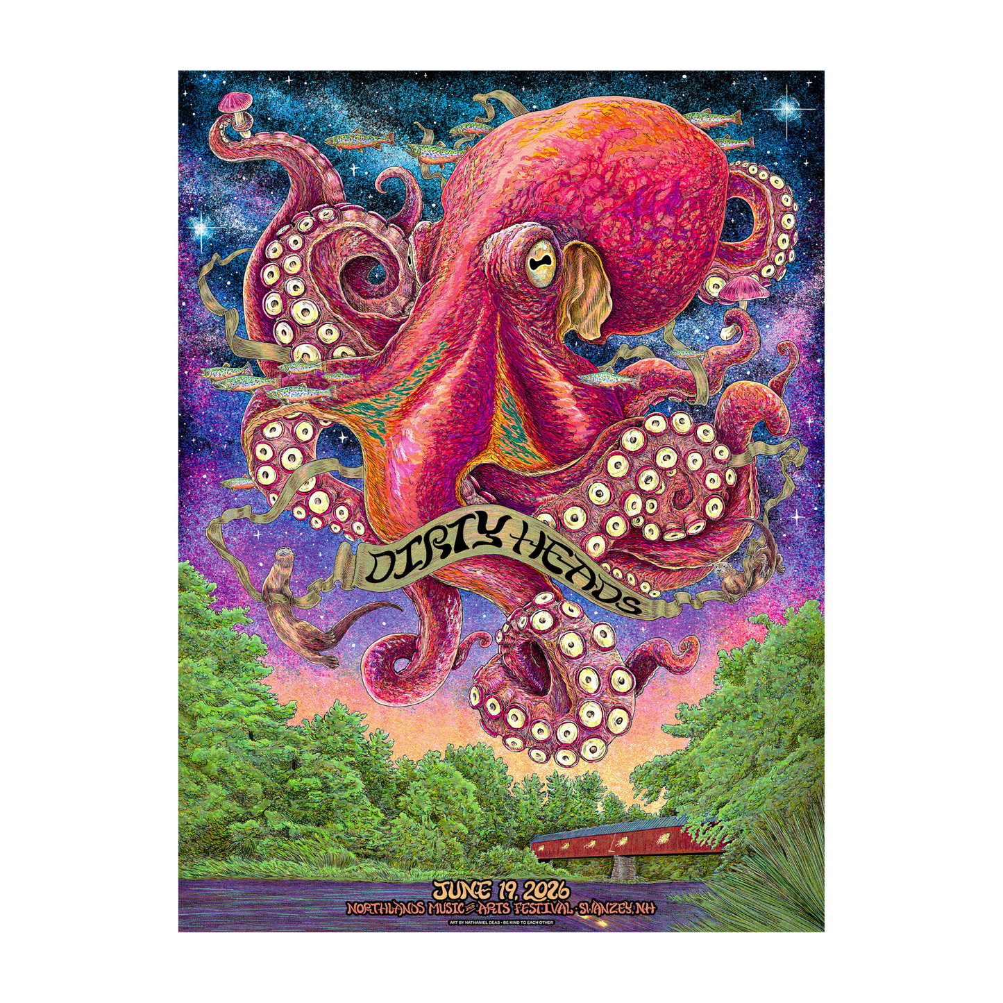 Swanzey, NH - 6/19/26 Poster by Nathaniel Deas