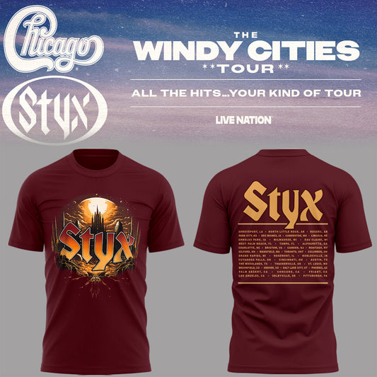 Limited Edition The Windy Cities Tour – All The Hits… Your Kind of Tour T-Shirt