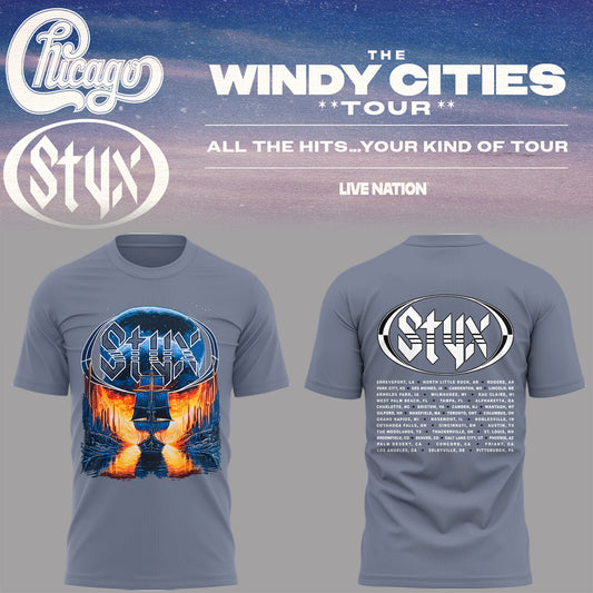 Limited Edition The Windy Cities Tour – All The Hits… Your Kind of Tour T-Shirt