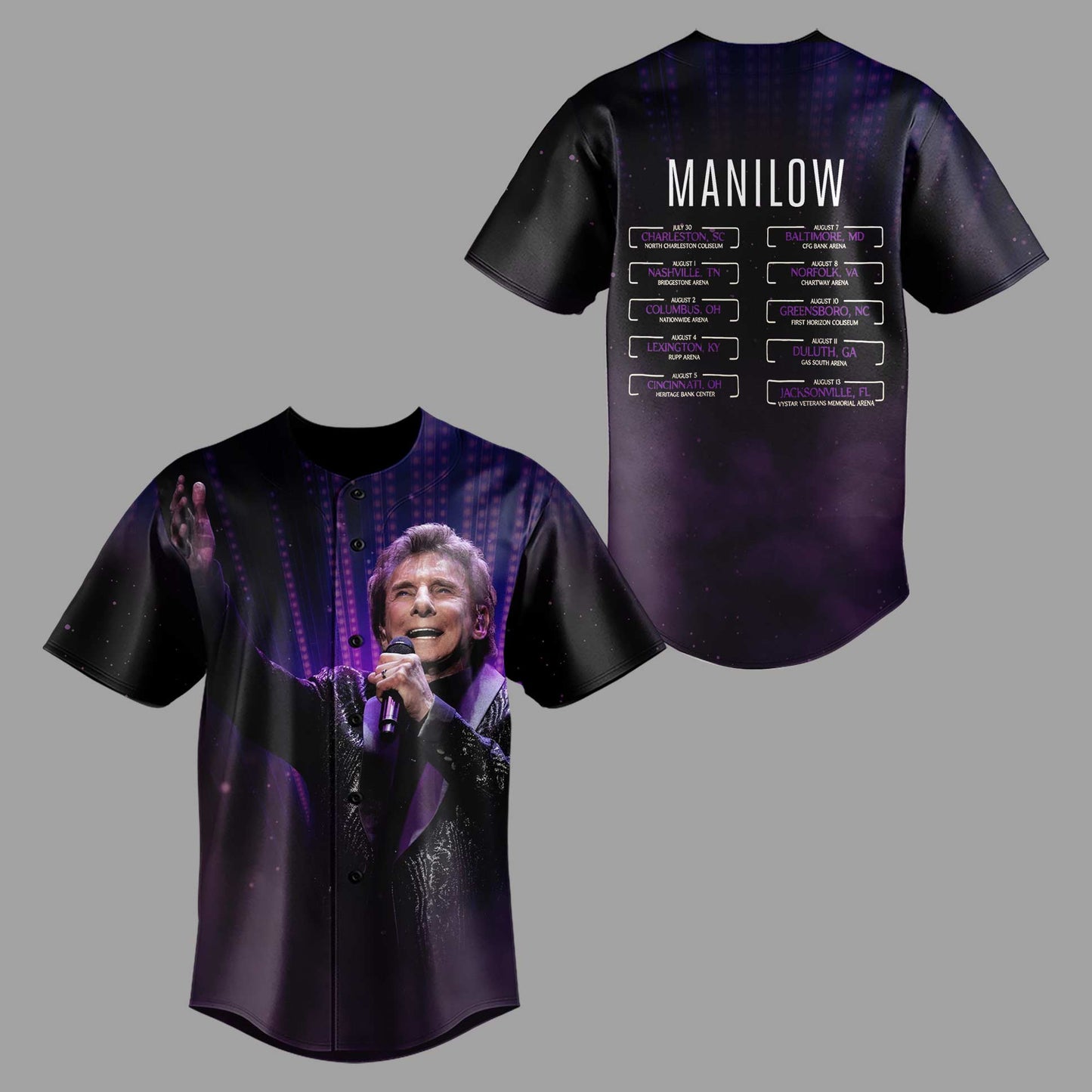 Limited Editon Barry Manilow The Last Columbus Concert Jersey