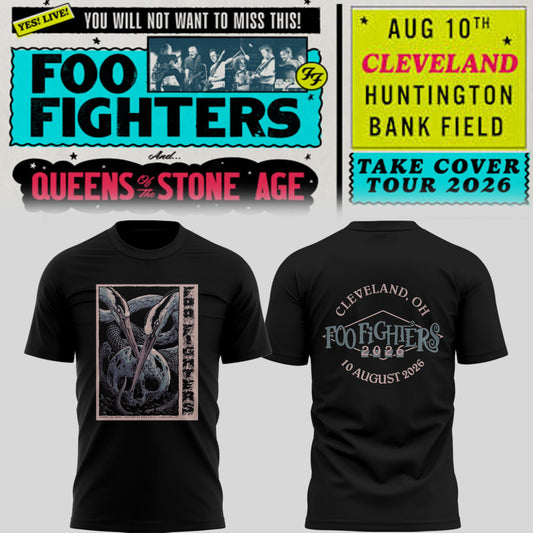 FF 🎸🎤 "Take Cover Tour 2026" in Cleveland,OH TShirt-PU26081120