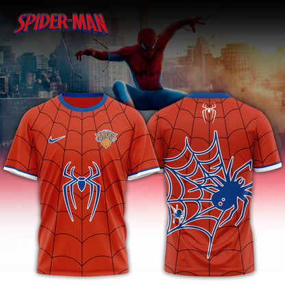 ,   NBA Knicks x Spider Man 2026 Edition Custom Tshirt for Fans V2