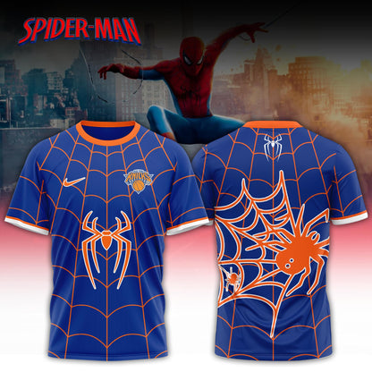 ,   NBA Knicks x Spider Man 2026 Edition Custom Tshirt for Fans